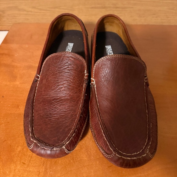 Men’s Duluth Trading Co Leather Loafers / Driving Moccasins - Bison - Picture 1 of 7